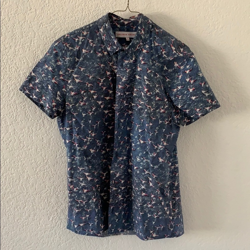 Orlebar Brown flamingo shirt